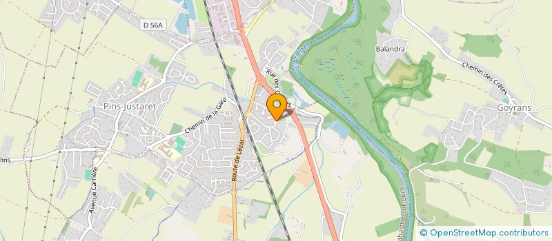 localisation de l'entreprise ASSOCIATION REGIONALE COUP DE SOLEIL MIDI-PYRENEES  PINS-JUSTARET