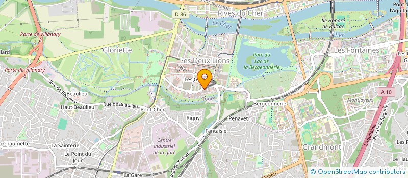 localisation de l'entreprise ASSOCIATION REGIONALE D AIDE AU MAINTIEN ET AU RETOUR DES PATIENTS A DOMICILE. JEAN BAUDOUIN  TOURS