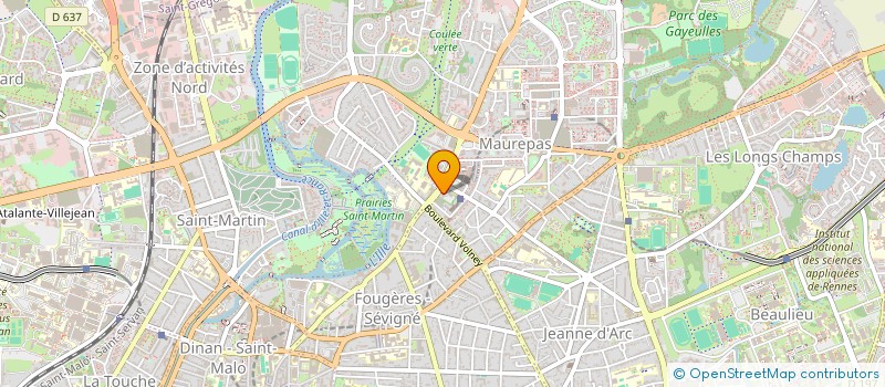 localisation de l'entreprise ASSOCIATION REGIONALE D'EDUCATION PERMANENTE ILLE ARMOR  RENNES