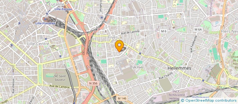 localisation de l'entreprise ASSOCIATION REGIONALE D INSERTION JEUNES  LILLE