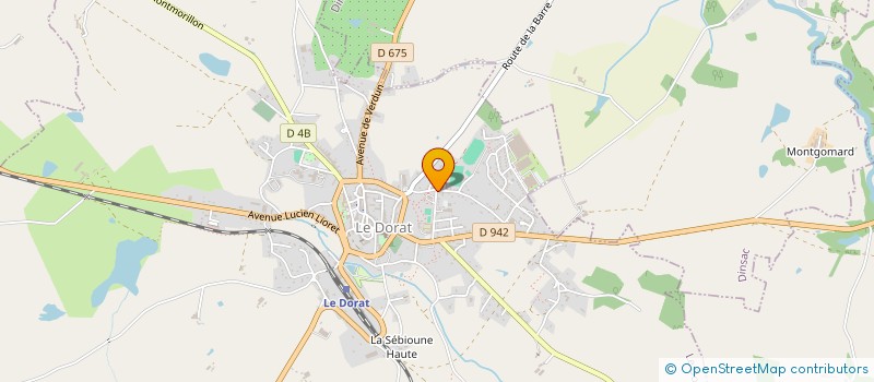localisation de l'entreprise ASSOCIATION REGIONALE DE TELETRAVAIL à LE DORAT