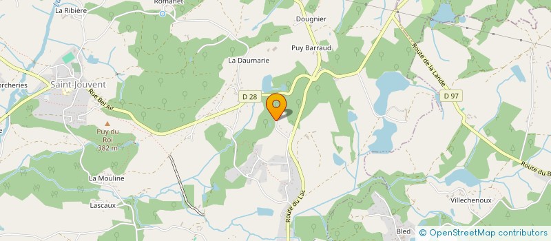 localisation de l'entreprise ASSOCIATION REGIONALE DES AMIS DU LIMOUSIN à SAINT-JOUVENT