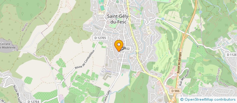 localisation de l'entreprise ASSOCIATION REGIONALE DES ASMATHIQUES  SAINT-GELY-DU-FESC