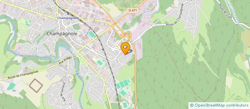 localisation de l'entreprise ASSOCIATION REGIONALE DES BANQUES ALIMENTAIRES DE BOURGOGNE - FRANCHE-COMTE - JURA  CHAMPAGNOLE