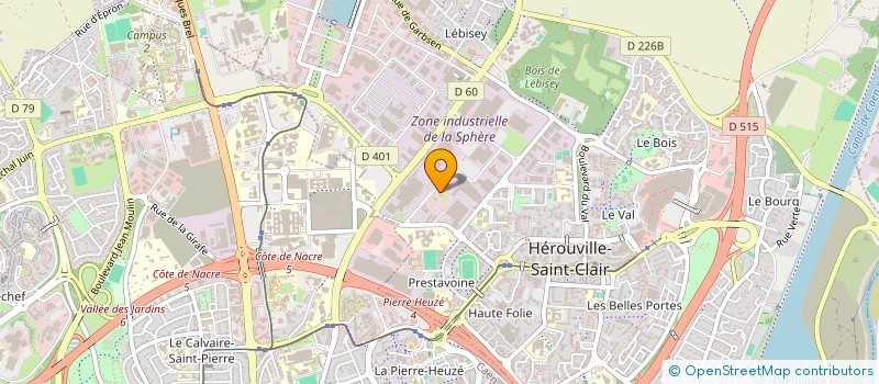localisation de l'entreprise ASSOCIATION REGIONALE DES CEMEA DE NORMANDIE à HEROUVILLE-SAINT-CLAIR