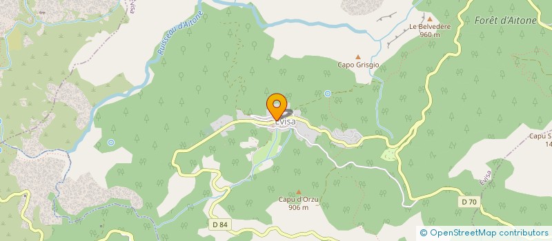 localisation de l'entreprise ASSOCIATION REGIONALE DES COMMUNES FORESTIERES DE CORSE à EVISA