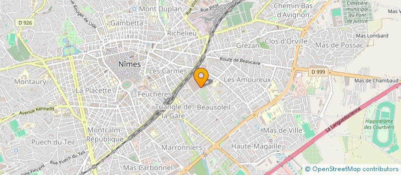 localisation de l'entreprise ASSOCIATION REGIONALE DES DIRECTEURS DE CENTRES DE FORMATION D'APPRENTIS DE LA REGION LANGUEDOC ROUSSILLON  NIMES