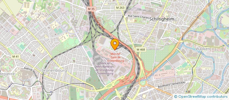 localisation de l'entreprise ASSOCIATION REGIONALE DES INDUSTRIES AGROALIMENTAIRES DU GRAND EST à STRASBOURG