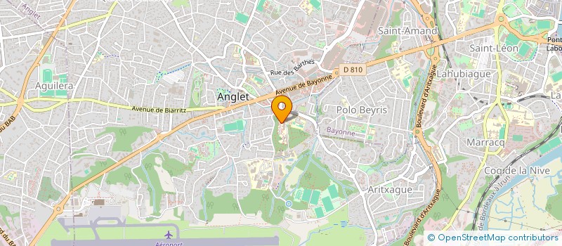 localisation de l'entreprise ASSOCIATION REGIONALE DES INSTITUTS UNIVERSITAIRES DE TECHNOLOGIE DE NOUVELLE AQUITAINE  ANGLET