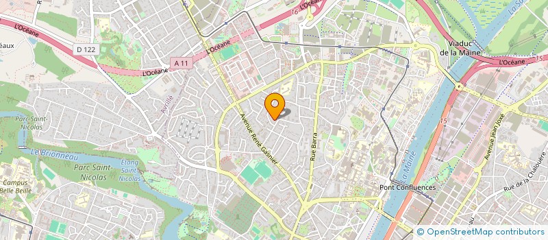 localisation de l'entreprise ASSOCIATION REGIONALE DES PAYS DE LA LOIRE AMIS DE LA COMMUNE DE PARIS 1871 à ANGERS