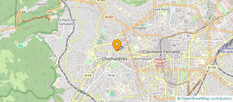 localisation de l'entreprise ASSOCIATION REGIONALE DES SOCIO-ESTHETICIENNES AUVERGNE à CHAMALIERES