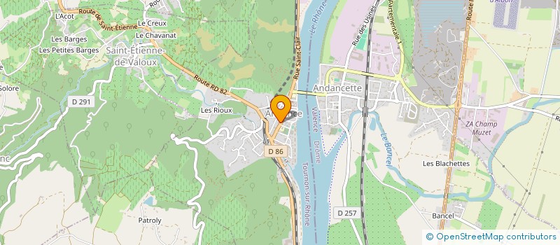 localisation de l'entreprise ASSOCIATION REGIONALE DES SOURDS DE LA DROME ET DE L'ARDECHE à ANDANCE