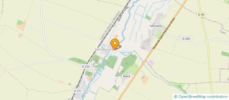 localisation de l'entreprise ASSOCIATION REGIONALE ENFANTS CANCERS SANTE NORMANDIE  VENDEUVRE