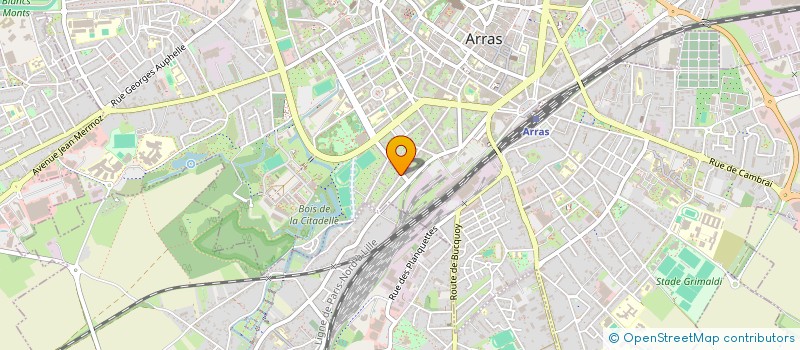 localisation de l'entreprise ASSOCIATION REGIONALE ESPOIR ET VIE à ARRAS