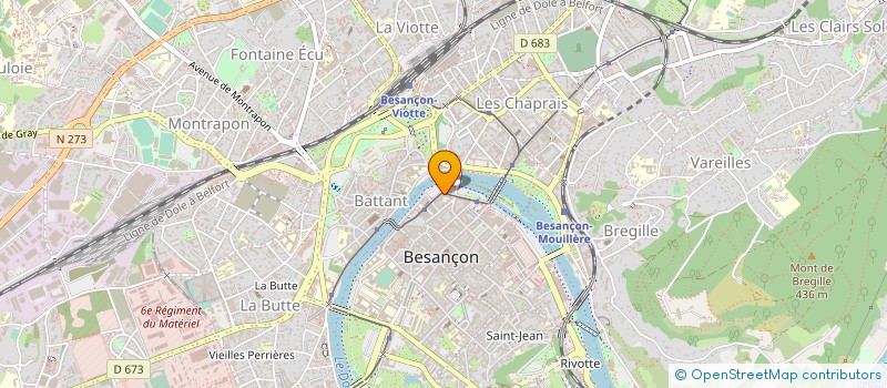 localisation de l'entreprise ASSOCIATION REGIONALE PAC EUREKA à BESANCON