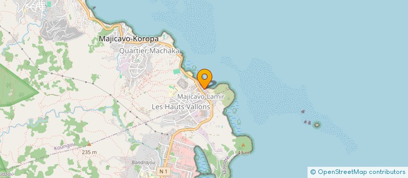 localisation de l'entreprise ASSOCIATION REGIONALE POUR L'AMELIORATION DES CONDITIONS DE TRAVAIL DE MAYOTTE à MAMOUDZOU