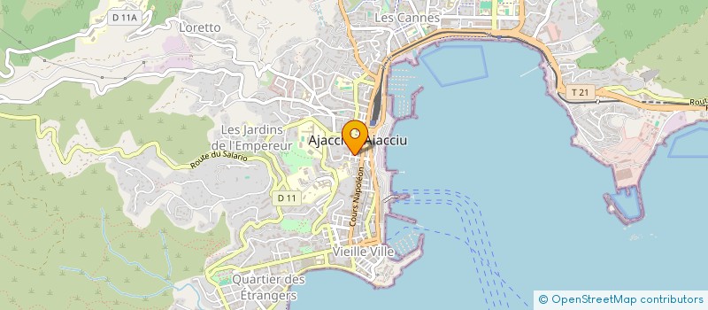 localisation de l'entreprise ASSOCIATION REGIONALE POUR L INTEGRATION DES SOURDS  AJACCIO
