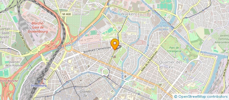 localisation de l'entreprise ASSOCIATION REGIONALE POUR LA JUSTICE ADMINISTRATIVE à STRASBOURG