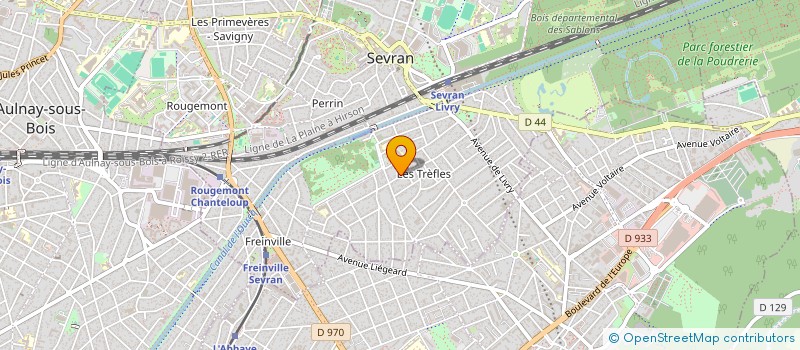 localisation de l'entreprise ASSOCIATION REGIONALE POUR LE CULTE DES TEMOINS DE JEHOVAH REGION PARISIENNE 4 à SEVRAN