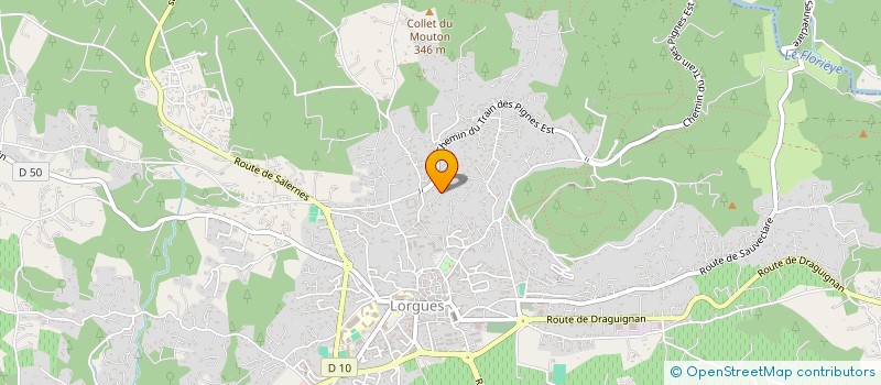 localisation de l'entreprise ASSOCIATION REGIONALE POUR LE FLEURISSEMENT ET L'EMBELLISSEMENT DU CADRE DE VIE EN PROVENCE ALPES COTE D'AZUR (ARFE) à LORGUES