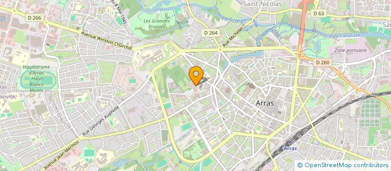 localisation de l'entreprise ASSOCIATION REGIONALE POUR LES TRANSPORTS EDUCATIFS DE JEUNES (A.R.T.E.J.) HAUTS DE FRANCE à ARRAS