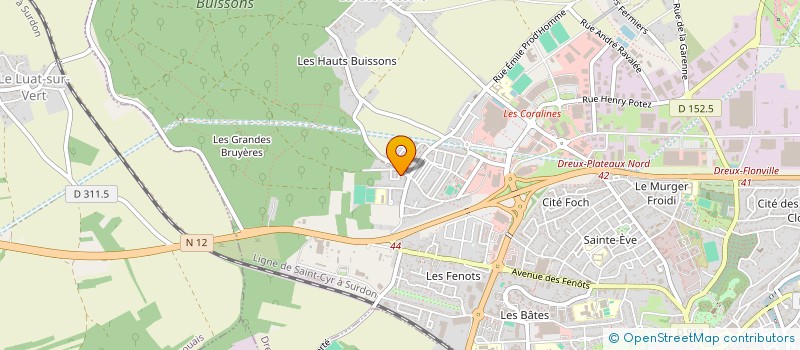 localisation de l'entreprise ASSOCIATION REHACOOP à DREUX