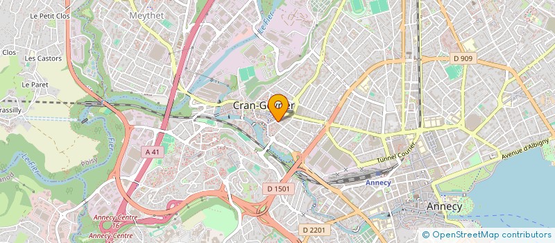 localisation de l'entreprise ASSOCIATION RELAIS PAR CORRESPONDANCE D'AIDE CONTRE LA DETRESSE ET L'ISOLEMENT  ANNECY