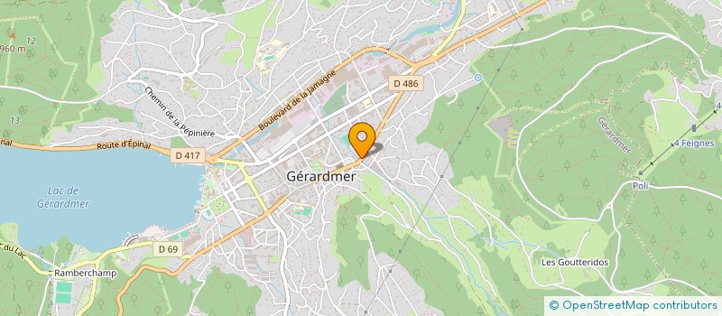 localisation de l'entreprise ASSOCIATION RELAIS POUR L ENTRAIDE A GERARDMER ET SES ENVIRONS à GERARDMER