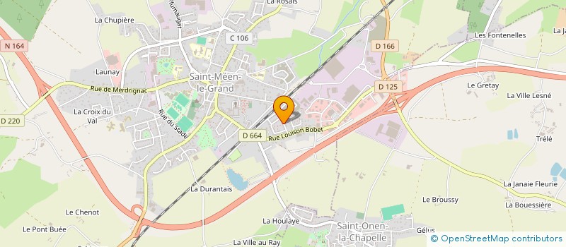 localisation de l'entreprise ASSOCIATION RELAXATION ET SOPHROLOGIE  SAINT-MEEN-LE-GRAND