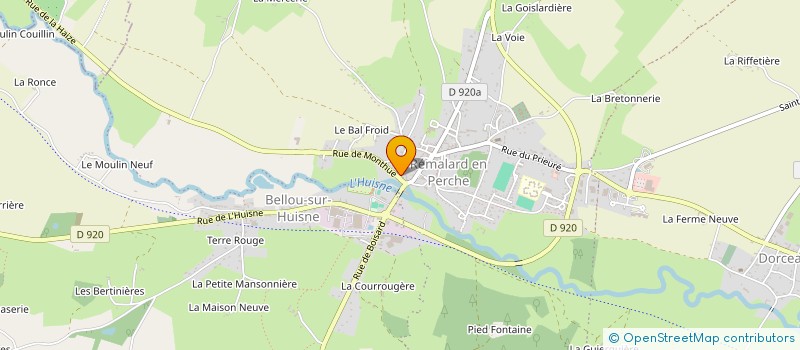 localisation de l'entreprise ASSOCIATION REMALARDAISE CULTURELLE DE L'HUISNE à REMALARD-EN-PERCHE