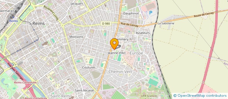 localisation de l'entreprise ASSOCIATION REMOISE POUR L'EXCELLENCE, LE SAVOIR ET L'ETHIQUE  REIMS