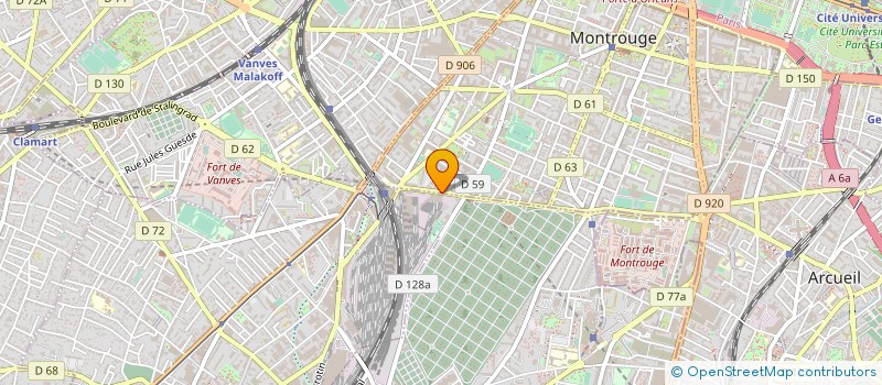 localisation de l'entreprise ASSOCIATION RENAISSANCE ARABE à MONTROUGE