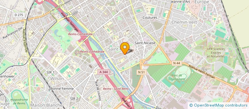 localisation de l'entreprise ASSOCIATION RENAISSANCE DE ST REMI  REIMS