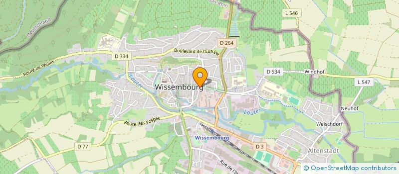 localisation de l'entreprise ASSOCIATION RENCONTRE  WISSEMBOURG