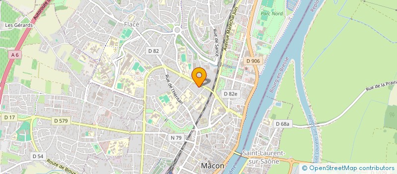 localisation de l'entreprise ASSOCIATION RENCONTRE ANIMATION THEATRE à MACON