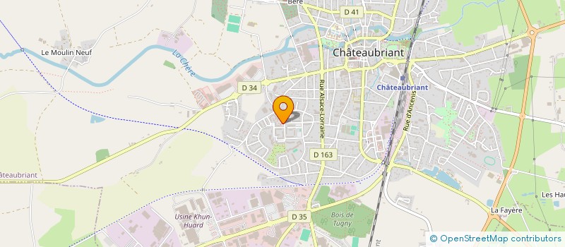 localisation de l'entreprise ASSOCIATION RENCONTRES  CHATEAUBRIANT