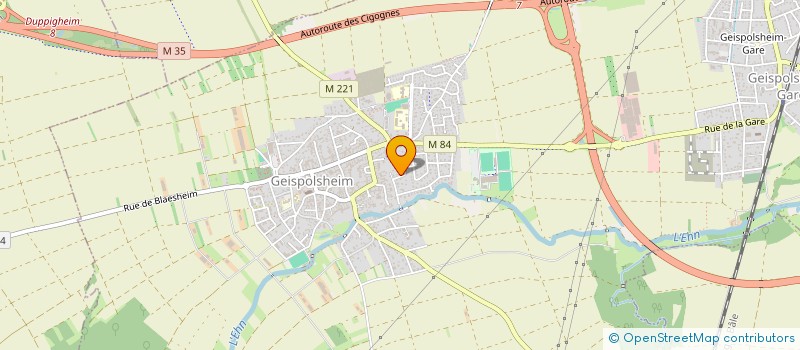 localisation de l'entreprise ASSOCIATION RENCONTRES CULTURE AMITIE LOISIRS ARCAL  GEISPOLSHEIM