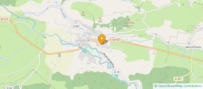 localisation de l'entreprise ASSOCIATION RENCONTRES EN SERONAIS  LA BASTIDE-DE-SEROU