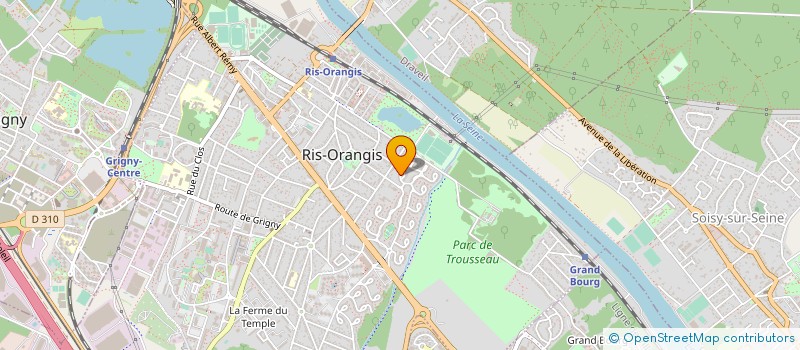 localisation de l'entreprise ASSOCIATION RENCONTRES ET AMITIES à RIS-ORANGIS