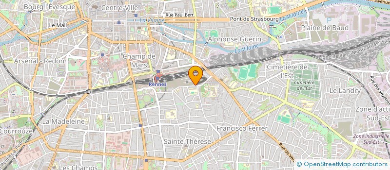 localisation de l'entreprise ASSOCIATION RENNAISE DE TAI JI QUAN  RENNES