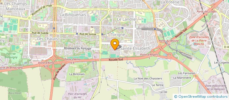 localisation de l'entreprise ASSOCIATION RENNAISE DES CENTRES SOCIAUX à RENNES