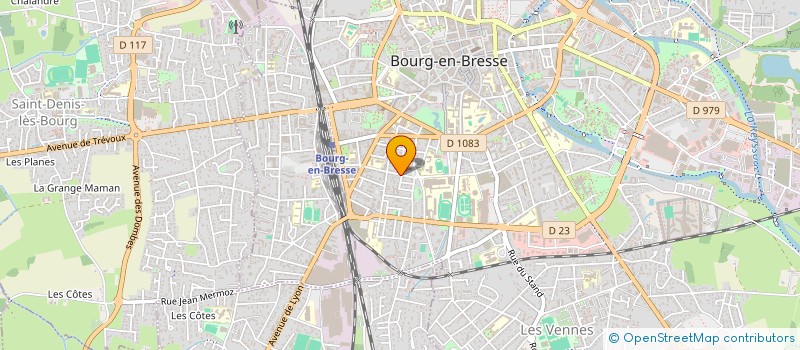 localisation de l'entreprise ASSOCIATION RENOUVEAU DES COLONIES DE VACANCES  BOURG-EN-BRESSE