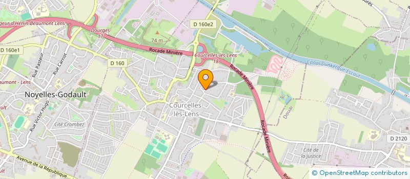 localisation de l'entreprise ASSOCIATION REP AIR AUTO  COURCELLES-LES-LENS