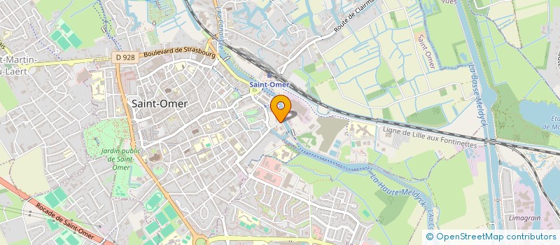 localisation de l'entreprise ASSOCIATION REPARTIR FORMATION  SAINT-OMER