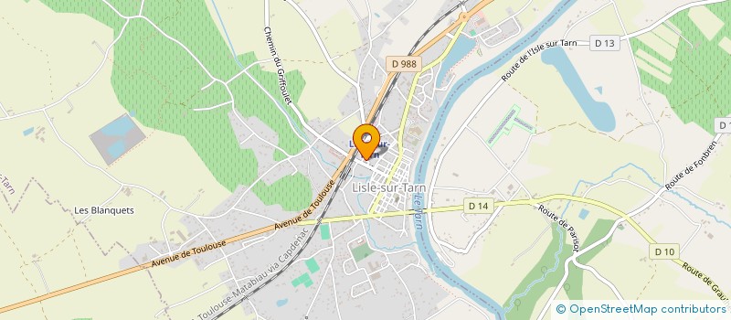 localisation de l'entreprise ASSOCIATION REPAS SERVICE A DOMICILE à LISLE-SUR-TARN