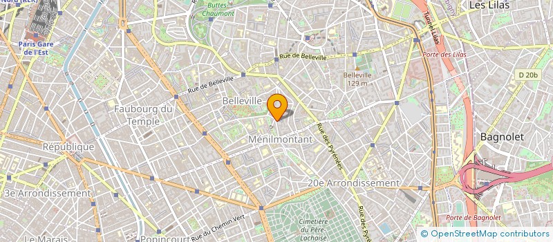 localisation de l'entreprise ASSOCIATION REPERAGE FILM  PARIS