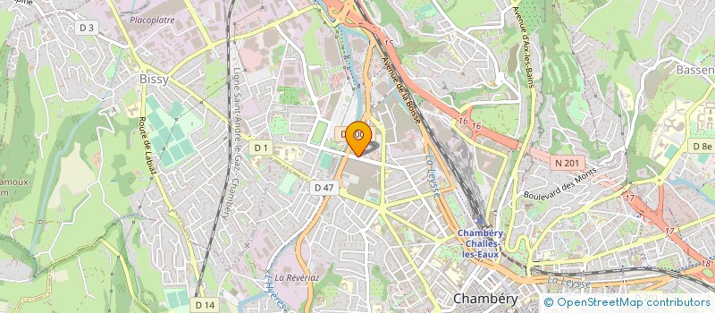 localisation de l'entreprise ASSOCIATION REPIT BULLE D'AIR RHONE ALPES à CHAMBERY