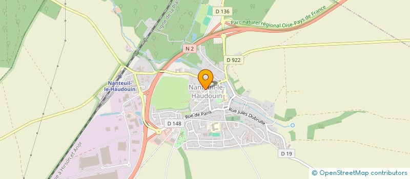 localisation de l'entreprise ASSOCIATION REPUBLICAINE DES ANCIENS COMBATTANTS ET VICTIMES DE GUERRE  NANTEUIL-LE-HAUDOUIN