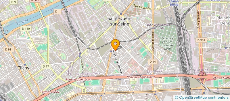 localisation de l'entreprise ASSOCIATION REPUBLICAINE DES ANCIENS COMBATTANTS ET VICTIMES DE GUERRE à SAINT-OUEN-SUR-SEINE