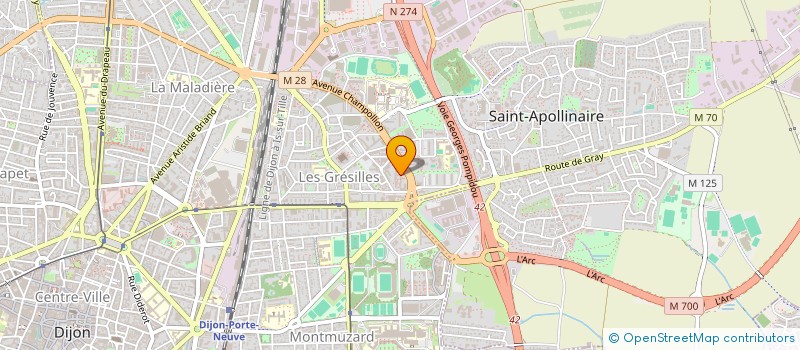 localisation de l'entreprise ASSOCIATION REPUBLICAINE SECURITE ROUTIERE (ARSR) à DIJON